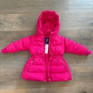 Jacadi Paris Toddler Girl Hooded Puffer Jacket - Pink - 3T